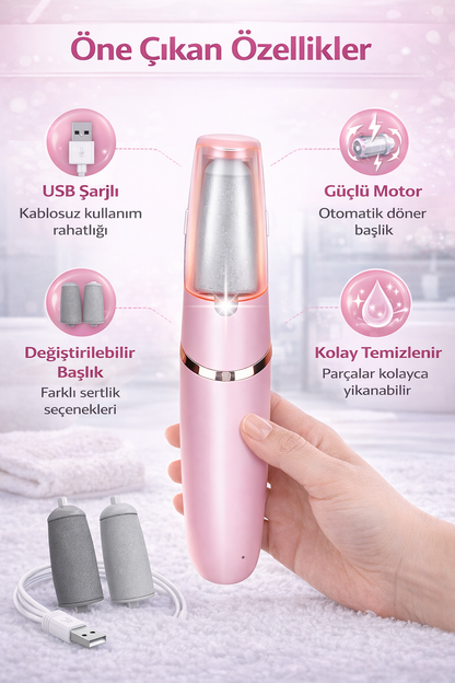 SoftPedi – Elektrikli Nasır ve Ölü Deri Temizleyici